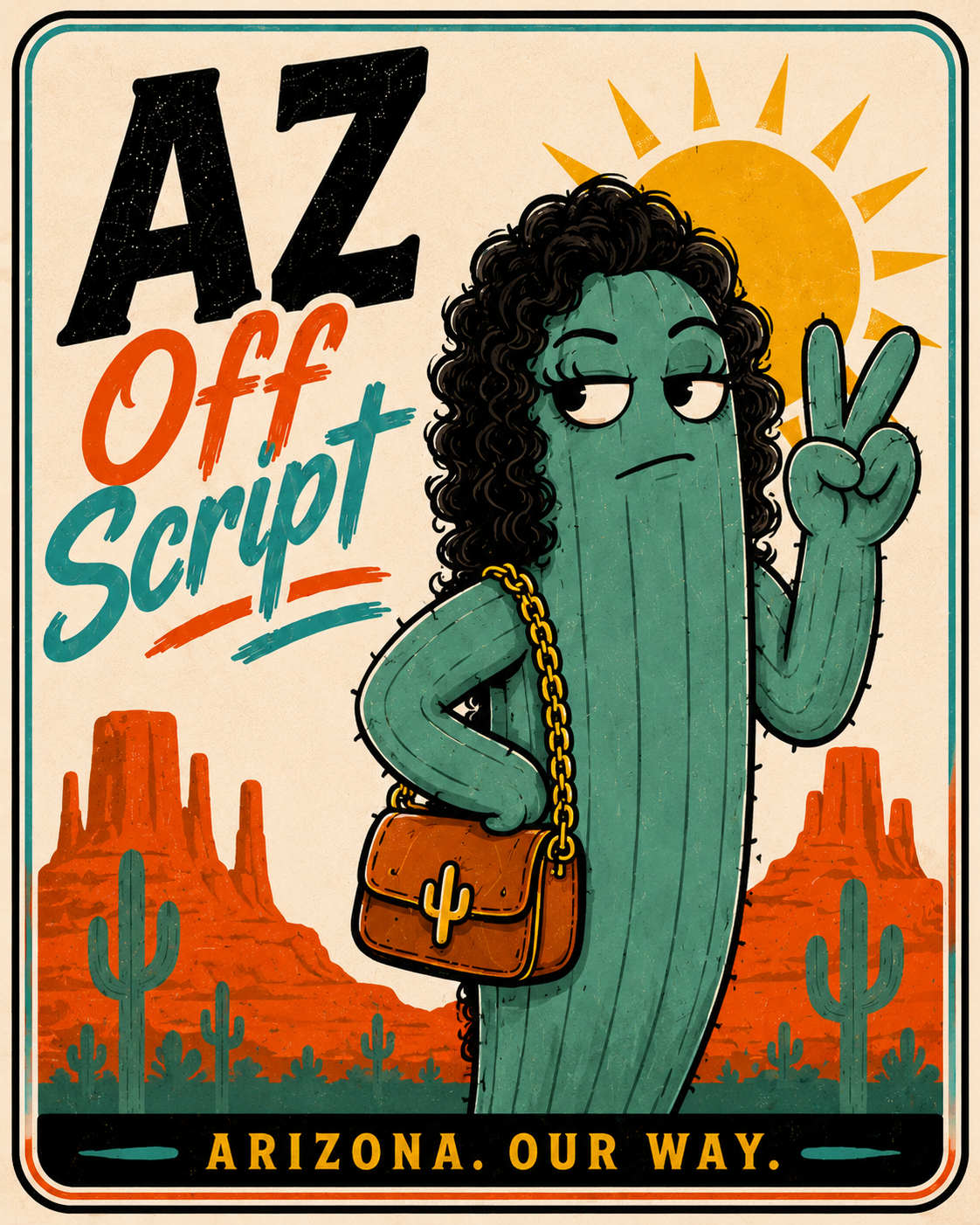 AZ Off Script First Wave crew poster