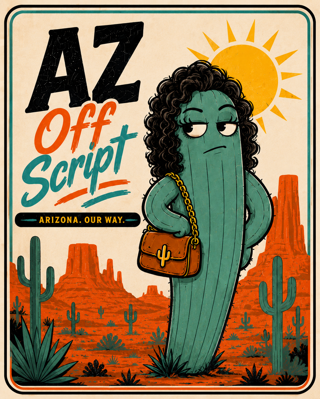 AZ Off Script Arizona creator crew desert poster